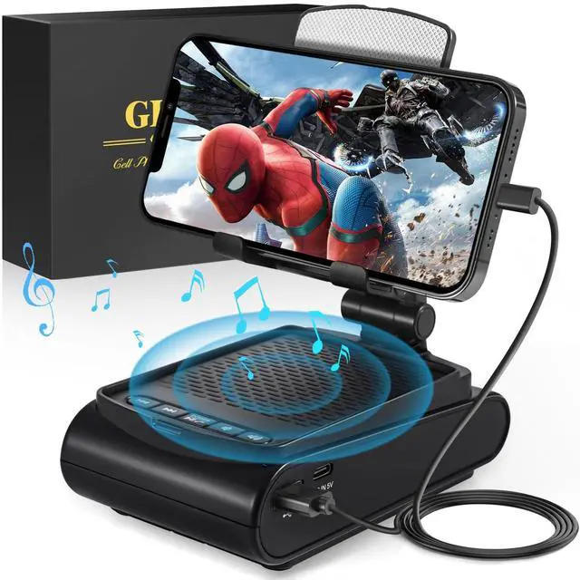 Main image of Fathers Day Dad Gifts for Men,Cell Phone Stand with Wireless Bluetooth Speaker, Father's Day Mens Gifts from Daughter/Wife, Birthday Gifts for Him Husband Boyfriend, Cool Gadgets for Men