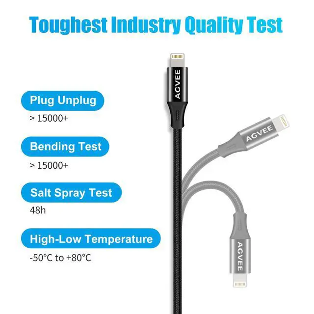 Alt view image 4 of 7 - 2 Pack 4 inch USB-C Female to Lightning Male Adapter, 30W Fast Charging Charger Converter for iPhone 14 13 12 11 Airpods iOS Device Carplay, Not for Audio, Black