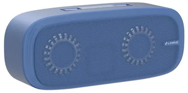 Alt view image 4 of 7 - Bluetooth Speaker, Wireless Portable Speaker with Loud Stereo Sound, Rich Bass, 12-Hour Playtime, Built-in Mic. Perfect for iPhone, Samsung and More (Blue)
