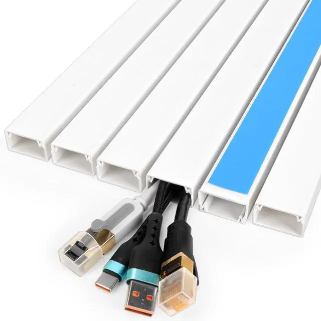 Main image of 87in Cord Hider Kit, Cord Covers for Wires on Wall, Paintable Cable Raceway, Cord Hider for Wall Mount tv, tv Cable Hider Wall kit, Wire Covers for Cords, 6X L14.5in X W0.96in X H0.57in