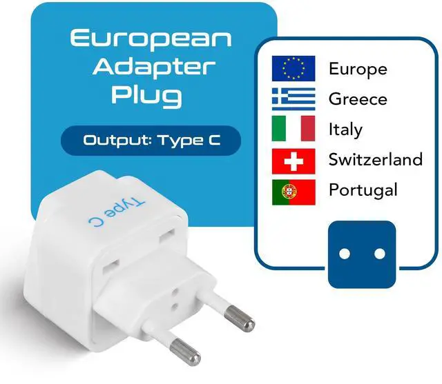 Alt view image 2 of 7 - European Travel Plug Adapter (Type C), Universal to European EU, Power Charge your Electronics in Italy, Greece, Germany, Outlet Adaptor 3 Pack