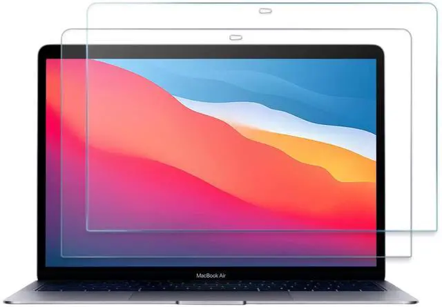 Main image of 2 Pack Tempered Glass Screen Protector for 13 Inch MacBook Air M1 Chip/MacBook Pro 13 M1 M2 Chip, 9H Screen Film Guard for Mac Air 13 (2020-2018)/ Mac Pro 13 (2022-2016)