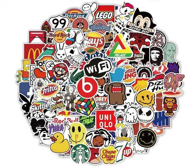 Main image of 100PCS Random Vinyl Stickers Bulk Pack Waterproof Stickers for Kids, Teens & Adults Cute Funny Stickers for Water Bottles, Laptops, Helmets, Phone Cases, Scrapbooking, Art & More
