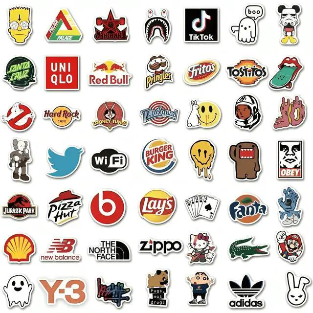 Alt view image 4 of 7 - 100PCS Random Vinyl Stickers Bulk Pack Waterproof Stickers for Kids, Teens & Adults Cute Funny Stickers for Water Bottles, Laptops, Helmets, Phone Cases, Scrapbooking, Art & More