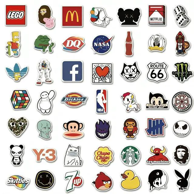 Alt view image 5 of 7 - 100PCS Random Vinyl Stickers Bulk Pack Waterproof Stickers for Kids, Teens & Adults Cute Funny Stickers for Water Bottles, Laptops, Helmets, Phone Cases, Scrapbooking, Art & More