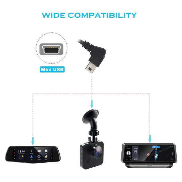 Alt view image 6 of 7 - Dash Cam Hardwire Kit, Mini USB Hard Wire Kit Fuse for Dashcam, 12V-24V to 5V Car Dash Camera Charger Power Cord, Gift 4 Fuse Tap Cable and Installation Tool(11.5ft