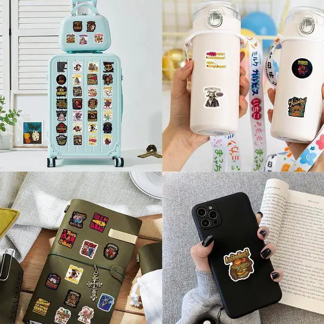 Alt view image 6 of 7 - 60Pcs DCC This is an Outrage Princess Donut Sticker Funny Dungeon Book Crawler Reading Carl Merch Stickers