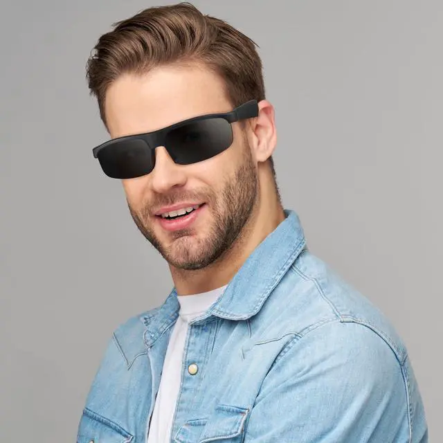 Alt view image 5 of 7 - Smart Glasses, Polarized Bluetooth Sunglasses, Built-in Mic & Speakers, Voice Assistant, UV Protection Audio Sun Glass