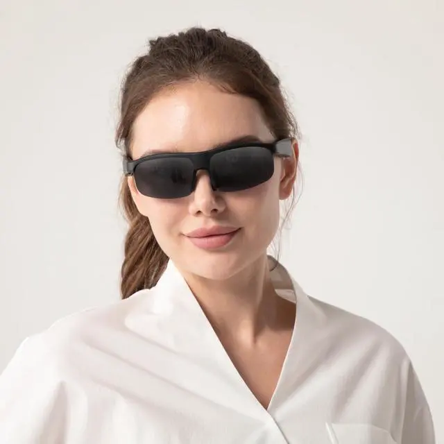 Alt view image 6 of 7 - Smart Glasses, Polarized Bluetooth Sunglasses, Built-in Mic & Speakers, Voice Assistant, UV Protection Audio Sun Glass