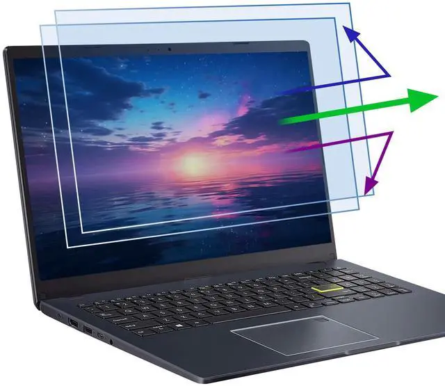 Main image of 2 Pack 16 Inch 16:10 Anti Blue Light Laptop Screen Protector, Reduce Eye Strain Anti Glare Screen Protector for 16 with 1920x1200 Resolution Laptops, Not for 16.1''