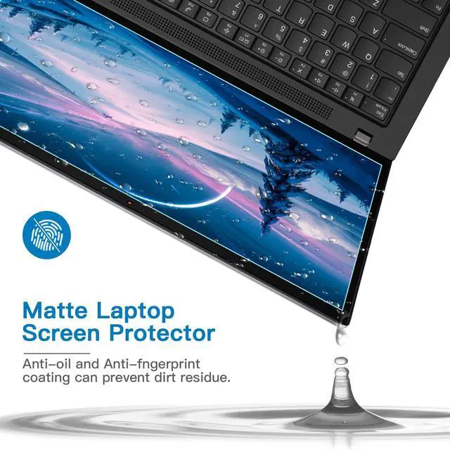 Alt view image 5 of 7 - 2 Pack 16 Inch 16:10 Anti Blue Light Laptop Screen Protector, Reduce Eye Strain Anti Glare Screen Protector for 16 with 1920x1200 Resolution Laptops, Not for 16.1''