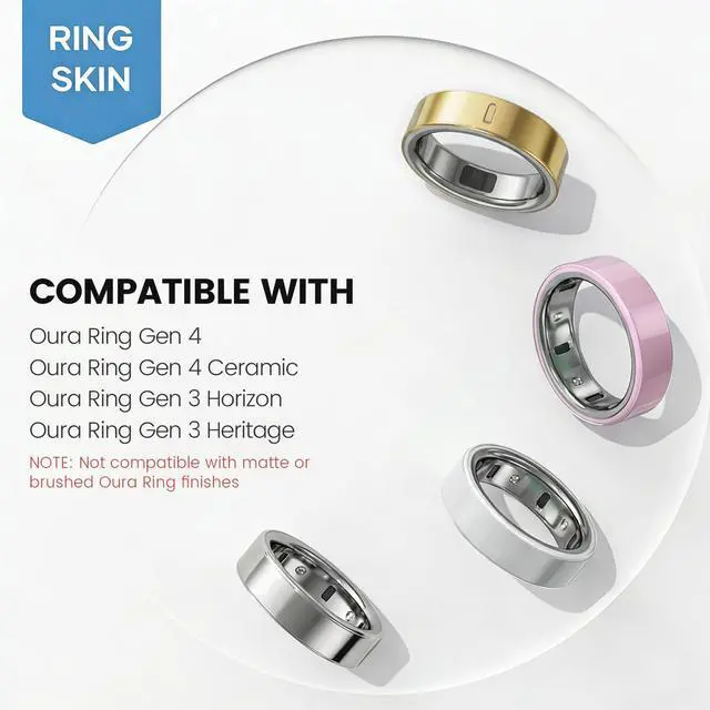 Alt view image 5 of 7 - Ultra-Thin Clear Skin Protector for Oura Ring Gen 4/4 Ceramic/Gen 3, Invisible Transparent Anti-Scratch Protective Film Smart Rings Cover, 6-Pack