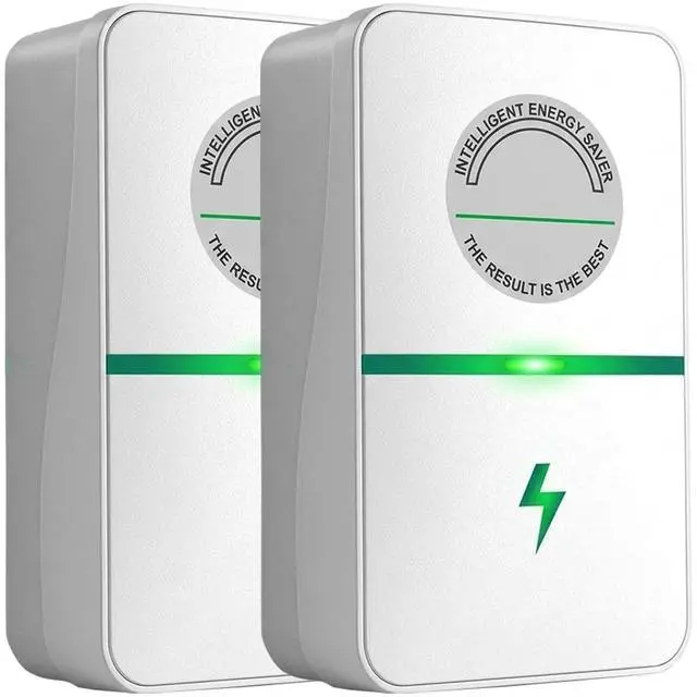 Main image of 2026 New Power Factor Saver Plug in, Power Plug Pro Energy Saver Electricity Saving Box, Energy Savings Device with Voltage Optimization for Home & Office US Plug 90V-250V 30KW (2 PCS White)