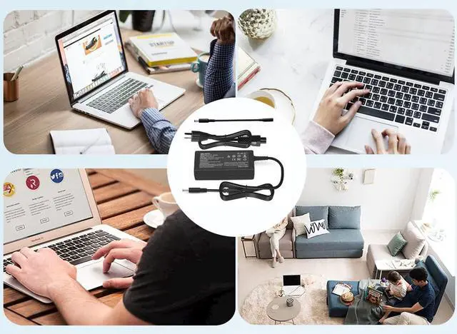 Alt view image 6 of 6 - 65W/45W Laptop Charger Fit for Dell Inspiron 15 3000 5000 7000 3511 3535 3530 3520 3521 3525 5620 5625 3552 5420 5425 5579 Latitude 3310 3420 3540 Vostro 3425 3520 5630 AC Power Supply Adapter Cord