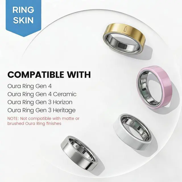 Alt view image 5 of 7 - Ultra-Thin Clear Skin Protector for Oura Ring Gen 4/4 Ceramic/Gen 3, Invisible Transparent Anti-Scratch Protective Film Smart Rings Cover, 6-Pack