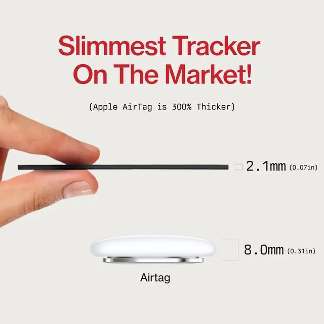 Alt view image 6 of 7 - KeySmart SmartCard Lite Wallet Tracker Card, Compatible with Apple Find My App, Non-Rechargeable 2 Years Battery, Thin GPS Item Finder for Luggage Tag, Smart Bluetooth Tracking, Waterproof - 1 Pack