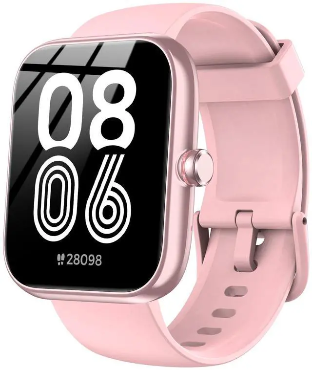 Main image of Smart Watch with Alexa Built-in, 1.83" HD Health Fitness Tracker, Bluetooth Calls/Notifications, 120+ Sports Modes, 24/7 Heart Rate/Sleep Tracking, IP68 Waterproof for iPhone and Android (Pink)