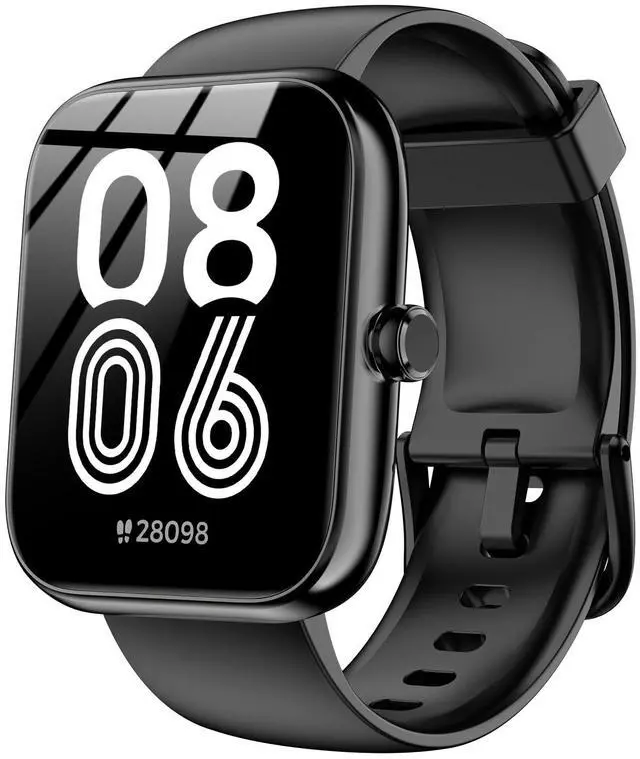 Main image of Smart Watch with Alexa Built-in, 1.83" HD Health Fitness Tracker, Bluetooth Calls/Notifications, 120+ Sports Modes, 24/7 Heart Rate/Sleep Tracking, IP68 Waterproof for iPhone and Android (Black)