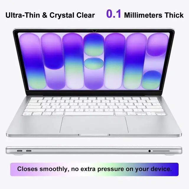 Alt view image 5 of 7 - 2-Pack Anti Blue Light Screen Protector for 2026 New MacBook Neo 13 inch Apple A18Pro/A3404 Anti Scratch Accessories Anti Glare Matte Protective Shield Film for MacBook Neo 13''