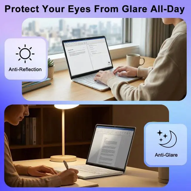 Alt view image 7 of 7 - 2-Pack Anti Blue Light Screen Protector for 2026 New MacBook Neo 13 inch Apple A18Pro/A3404 Anti Scratch Accessories Anti Glare Matte Protective Shield Film for MacBook Neo 13''