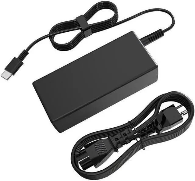 Main image of 65W USB C Laptop Charger, Type-C Power Adapter Replacement for HP, Dell, Google Chromebook & PC Computer, Fast Charging Cord Supply for ThinkPad, Samsung, Acer Spin, C Port Wire Block