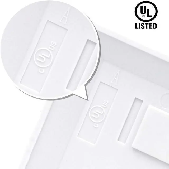Alt view image 2 of 7 - Ethernet Coax Wall Plate (UL Listed), 2-Port Coax and Ethernet Wall Outlet with CAT6 Keystone Coupler and 3GHz Gold Plated Coaxial Keystone Jack Insert, Blue 2-Pack