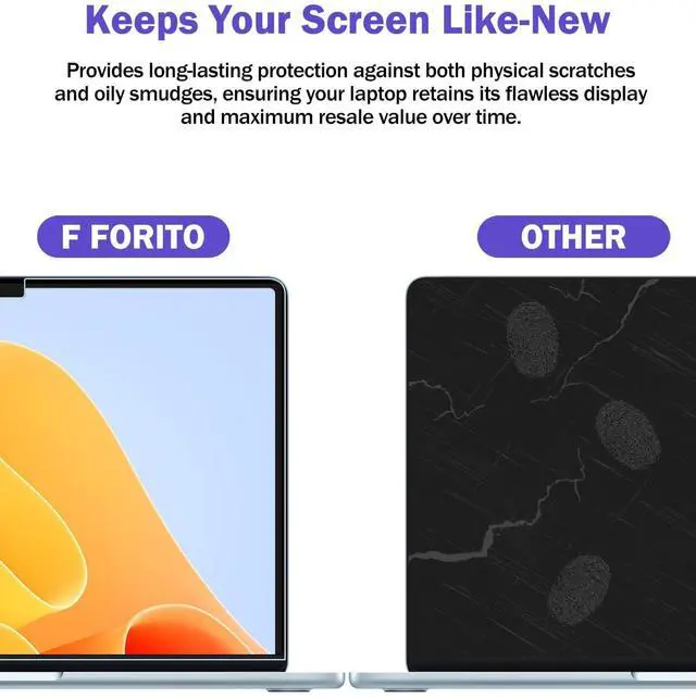Alt view image 5 of 7 - 2-Pack Anti Glare Matte Laptop Screen Protector Compatible with Apple MacBook Pro 14 Inch (2021-2026, M1 M2 M3 M4 M5 Pro Max), Eye Protection Screen Guard for Students and Programmers
