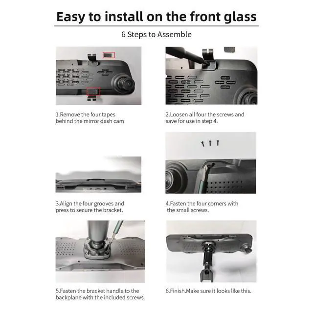 Alt view image 4 of 5 - OEM Bracket only for G930 Mirror Dash Cam, not Suitable for Other Dash cams