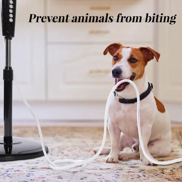 Alt view image 2 of 7 - Cord Protector for Pets,10ft-Cable Protector from Chewing,Durable Wires Covers Stop Chewing Wires from Rabbits, Cats Dogs and Other Pets White