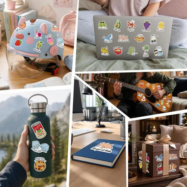 Alt view image 5 of 7 - 50PCS Punny Motivational Reward Stickers, Fun Funny Cute Bulk Stickers for Kids Classroom Adults, Waterproof Vinyl Decals for Water Bottle Laptop Planner Book Scrapbook, Teacher Prizes, Small Business