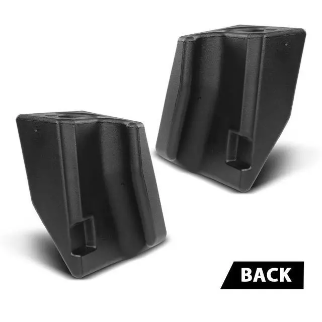 Alt view image 4 of 6 - Speaker Sound Wedges Compatible with Jeep Wrangler YJ CJ 1976-1995 Black 2 Pcs