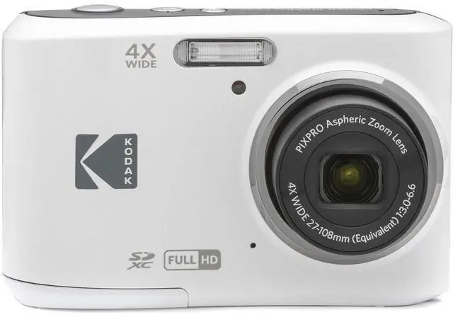 Alt view image 2 of 6 - Pixpro FZ45 Digital Camera Bundle, Includes: SanDisk 64GB SDXC Memory Card, Spare Batteries and Card Reader (4 Items) (White)