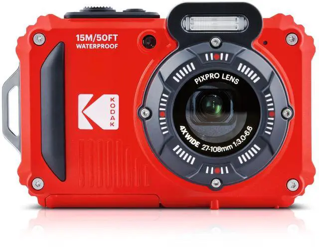 Main image of PIXPRO WPZ2 Waterproof Digital Camera, 16MP with 4x Optical Zoom, Shockproof, Dustproof, 1080p Video, Wi-Fi, Red