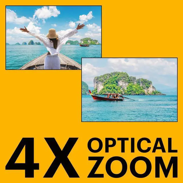 Alt view image 4 of 4 - PIXPRO WPZ2 Waterproof Digital Camera, 16MP with 4x Optical Zoom, Shockproof, Dustproof, 1080p Video, Wi-Fi, Red