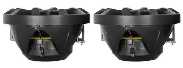 Alt view image 4 of 4 - RKL80MB Bundle: Pair RKL80MB 8" 900W Marine Wakeboard LED Tower Speakers-Black, Pair MAC80B 7.7" Black Aluminum Wakeboard Speaker Pods, 2-Items