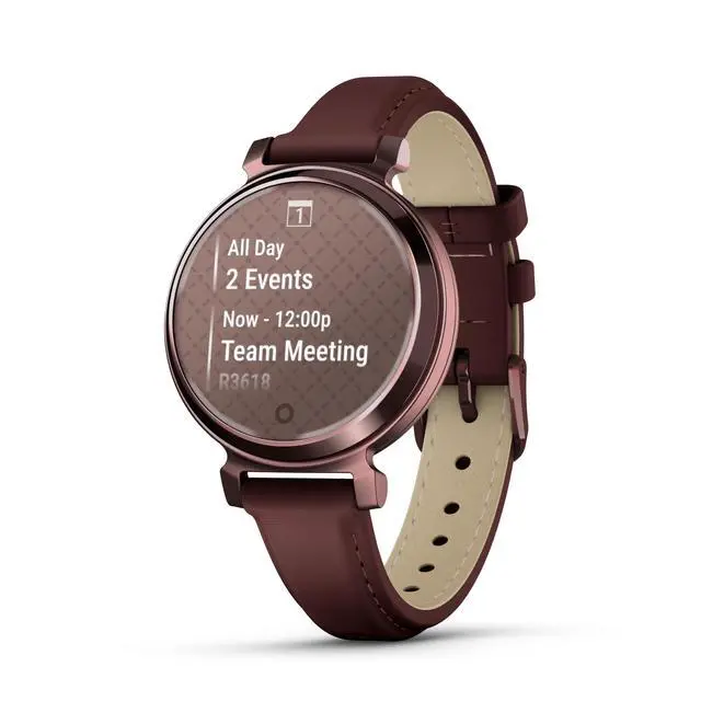 Alt view image 2 of 4 - Lily 2, Small and Stylish Smartwatch, Hidden Display, Patterned Lens, Up to 5 Days Battery Life, Mulberry