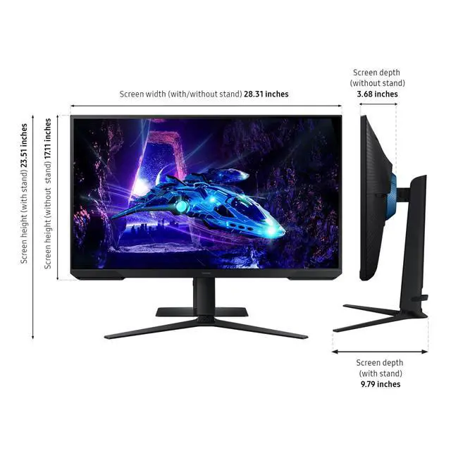 Alt view image 3 of 4 - 32-Inch Odyssey G3 (G30D) Series FHD Gaming Monitor, 1ms, 180Hz, AMD FreeSync, Adjustable Stand, Black Equalizer, Virtual Aim Point, Eye Saver Mode, Flicker-Free, LS32DG302ENXZA