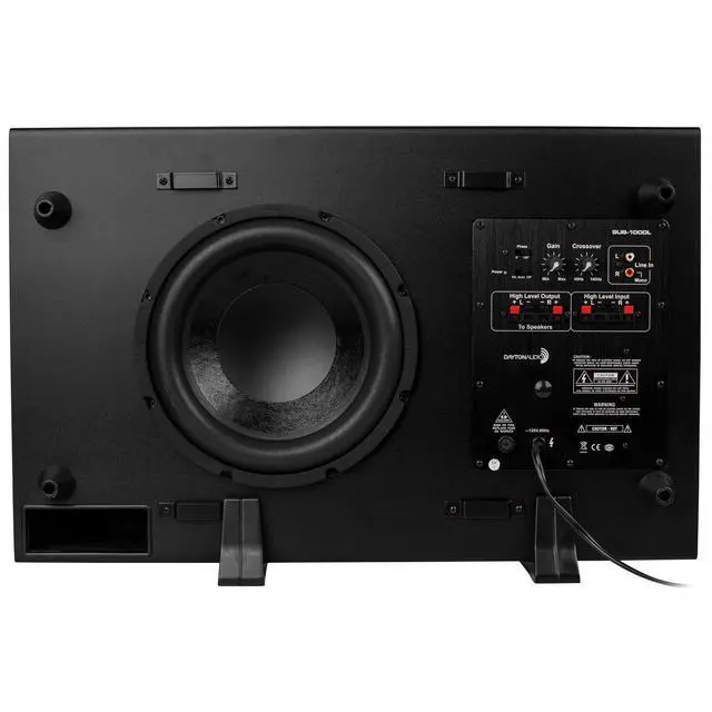 Alt view image 5 of 6 - SUB-1000 10" Low Profile Powered Subwoofer