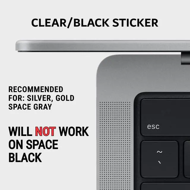 Alt view image 2 of 4 - (100 Sets) Mac OS + Word/Excel (for Mac) Shortcuts, Laminated Vinyl Stickers - for MacBook Air/Pro/iMac/Mini (Clear/Black/100)