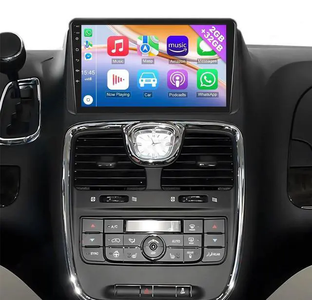 Main image of Android Stereo Radio for Dodge Grand Caravan 2011-2020 with Wireless Apple Carplay Android Auto, 9'' Touch Screen for Grand Caravan Bluetooth, HiFi, FM, GPS, WiFi, Mirror Link, SWC, Mic, Backup Cam