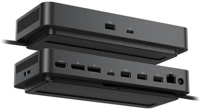 Alt view image 2 of 6 - Pro Smart Dock SD25 130W Power Delivery 4 Display USB-C Docking Station with Remote Management (Black)