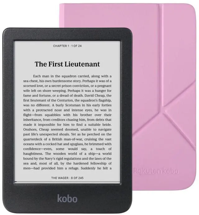 Main image of Clara BW eReader with Case Bundle (Candy Pink SleepCover, Case Bundle)