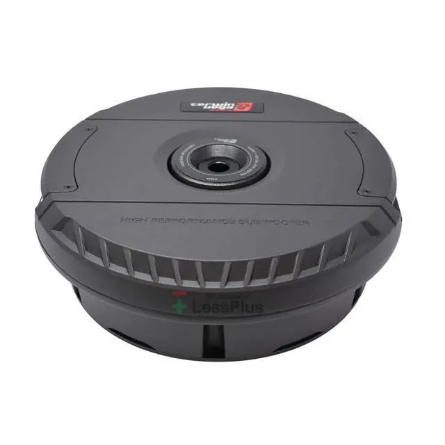 Alt view image 2 of 4 - Vega 12" 300W RMS Passive Subwoofer for Spare Tire - Solid Non-Resonant Enclosure, Deep Bass, Fits Most Cars, 20-500Hz Frequency, 4+4 Impedance, Ideal for Car Audio Systems VS12