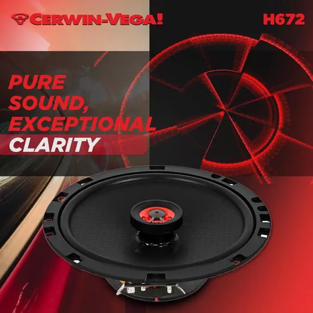 Alt view image 6 of 6 - H672 6.75" 2-Way 270W 4 Coaxial Full Range Speaker Set(Pair)