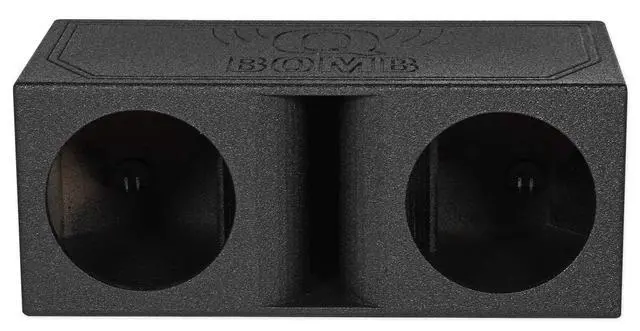 Alt view image 3 of 3 - RPORT-12 Dual 12" 4.0 Cu Ft Horn Ported Subwoofer Enclosure, Bedliner Finish, J-Port Design, 30 Hz Tuning, Perfect for Car Audio Enthusiasts