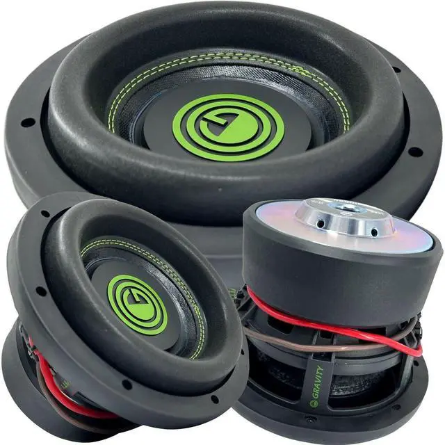 Main image of 1x 8 Inch 1200 Watt Car Audio Subwoofer w/ 4 Ohm DVC Power 8' Sub Single - Feature Dual Voice Coil, Thick Magnet, Design for Car, ATV, Van, High Performance Car Show