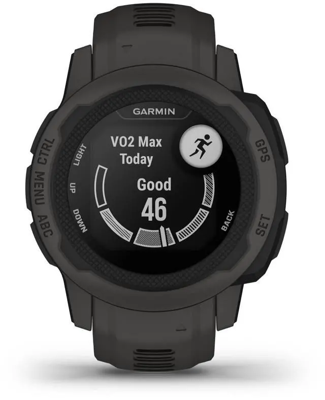 Main image of Instinct 2S, Smaller-Sized Rugged Outdoor Watch with GPS, Built for All Elements, Multi-GNSS Support, Tracback Routing and More, Graphite