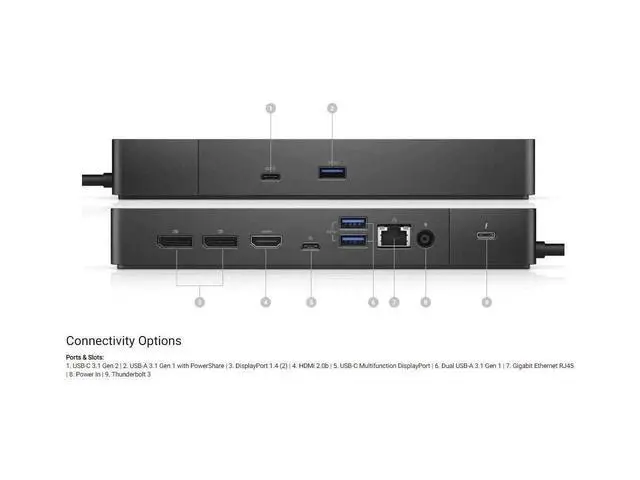 Alt view image 5 of 6 - Thunderbolt Dock- WD19TBS 130w Power Delivery
