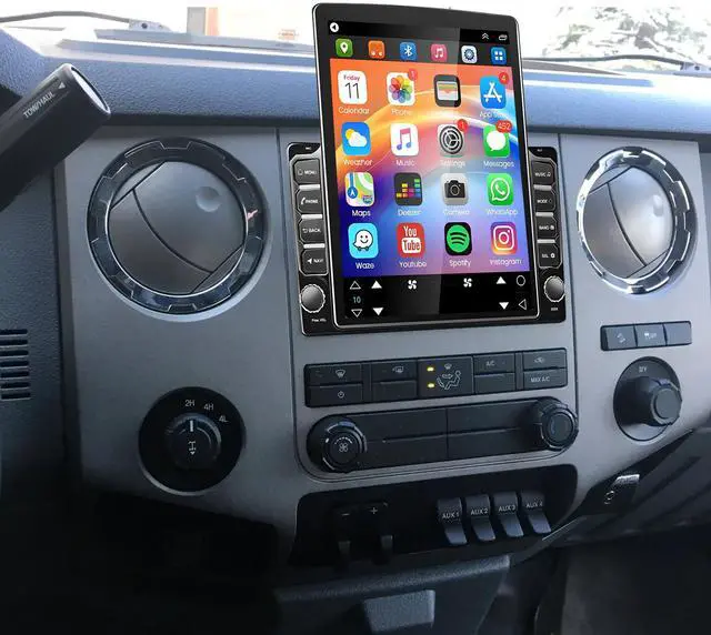 Main image of Car Stereo Radio for Ford F250 F350 F450 Super Duty 2008-2016, 9.7" Touchscreen Android 15 Car Radio Stereo Head Unit with Wireless CarPlay Android Auto GPS Navi SWC FM DSP WiFi Bluetooth Camera Mic