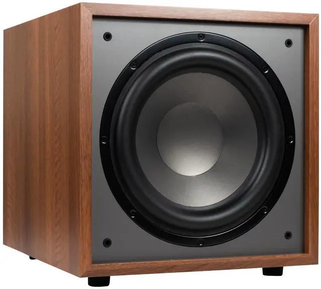 Main image of Classic CS1200 12" 200W Powered Subwoofer with Class-D Amplifier, Deep Bass and Clean Design for Home Theater & Music Wood